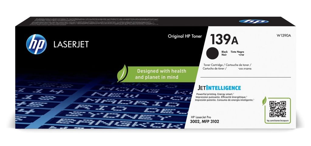 Original HP 139A Black Toner Cartridge W1390A