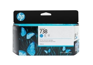 Original HP 738 Cyan Inkjet Cartridge 498N5A