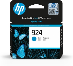 HP Original 924 Cyan Inkjet Cartridge 4K0U3NE