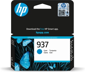 HP Original 937 Cyan Inkjet Cartridge 4S6W2NE