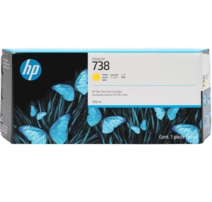 Original HP 738XL Yellow High Capacity Inkjet Cartridge 676M8A