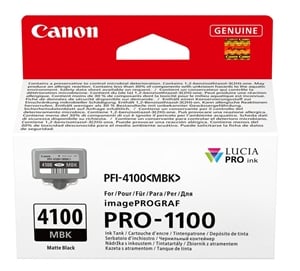 Original Canon PFI-4100MBK Matt Black Inkjet Cartridge 6776C001