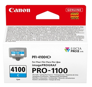 Original Canon PFI-4100C Cyan Inkjet Cartridge 6778C001