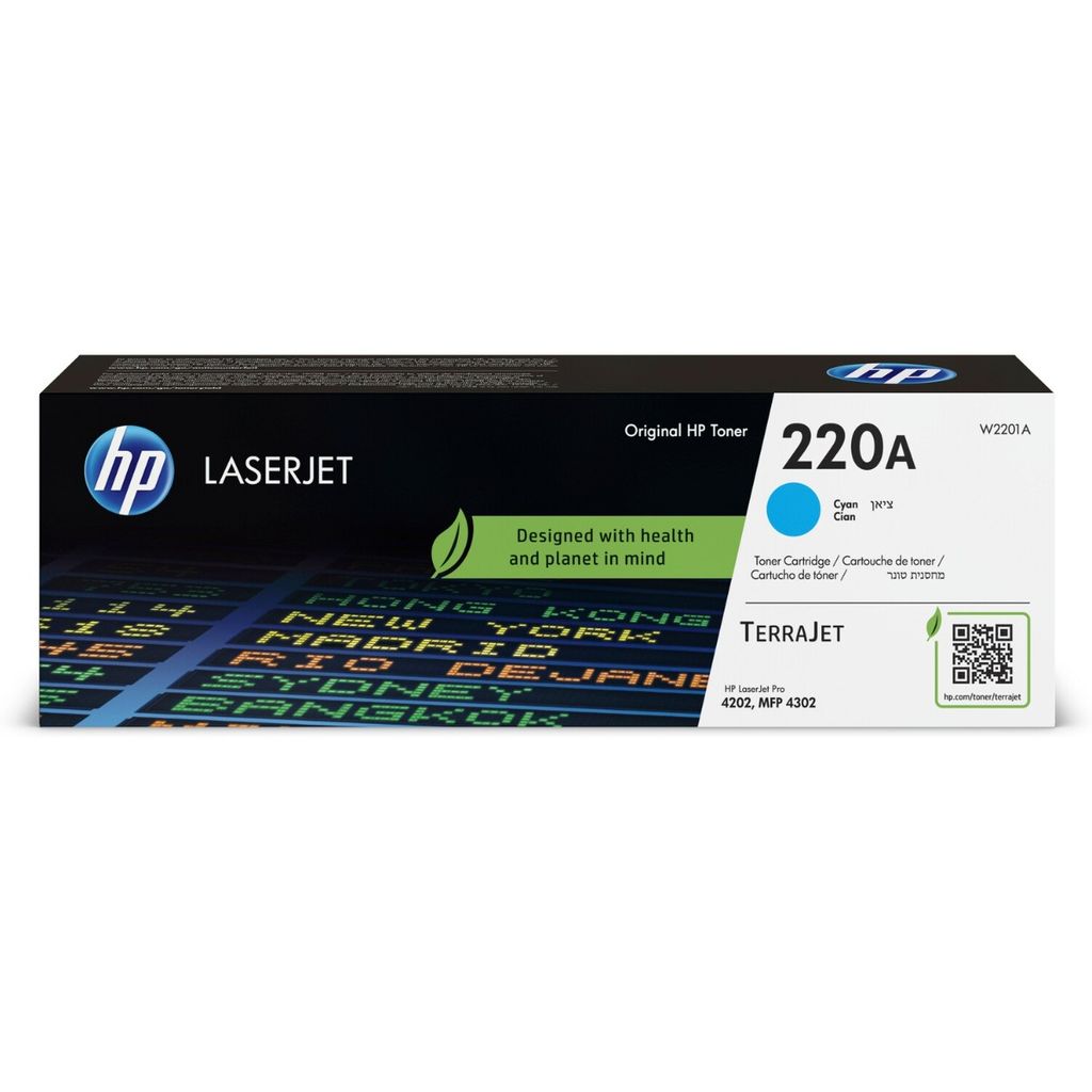 Original HP 220A Cyan Toner Cartridge W2201A