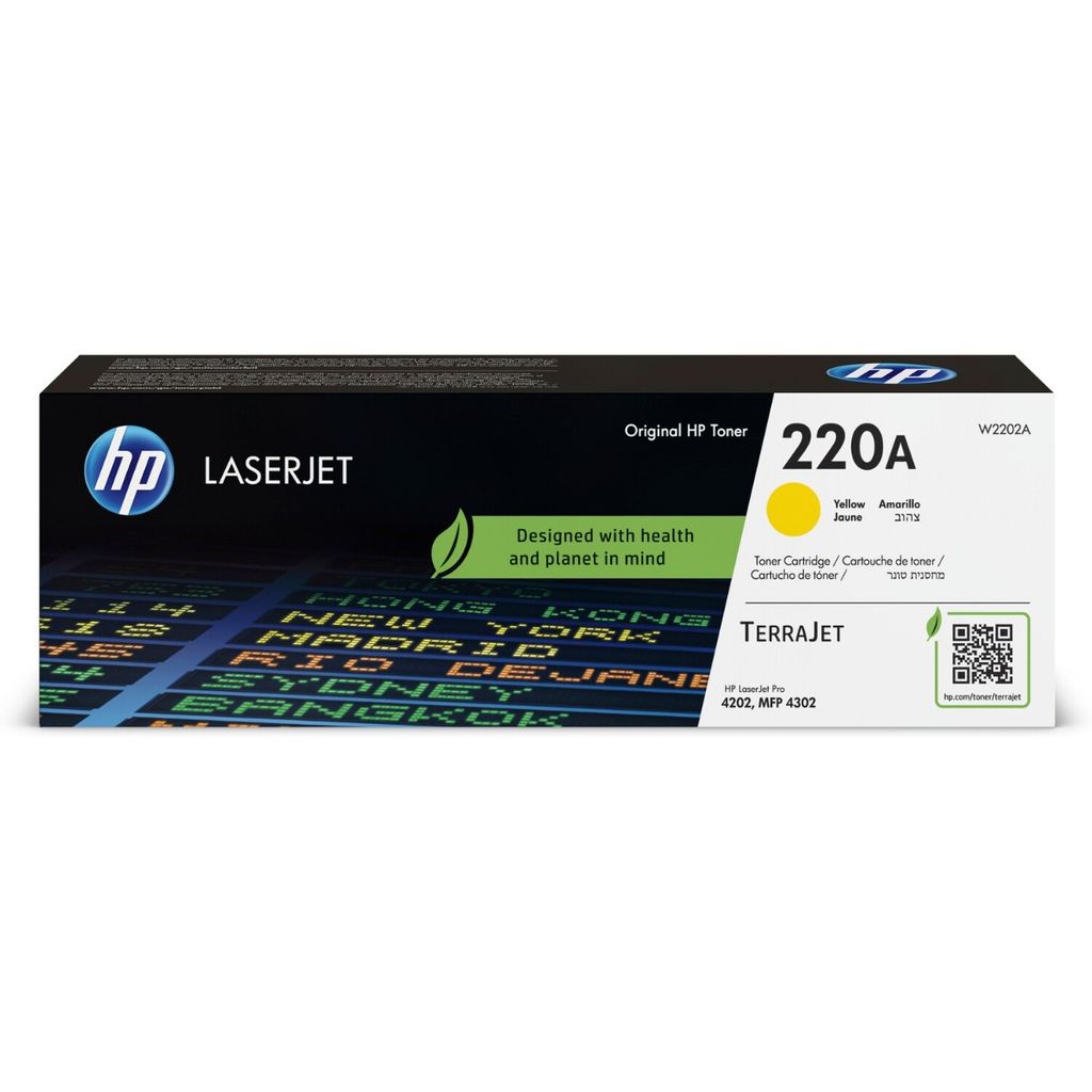 Original HP 220A Yellow Toner Cartridge W2202A