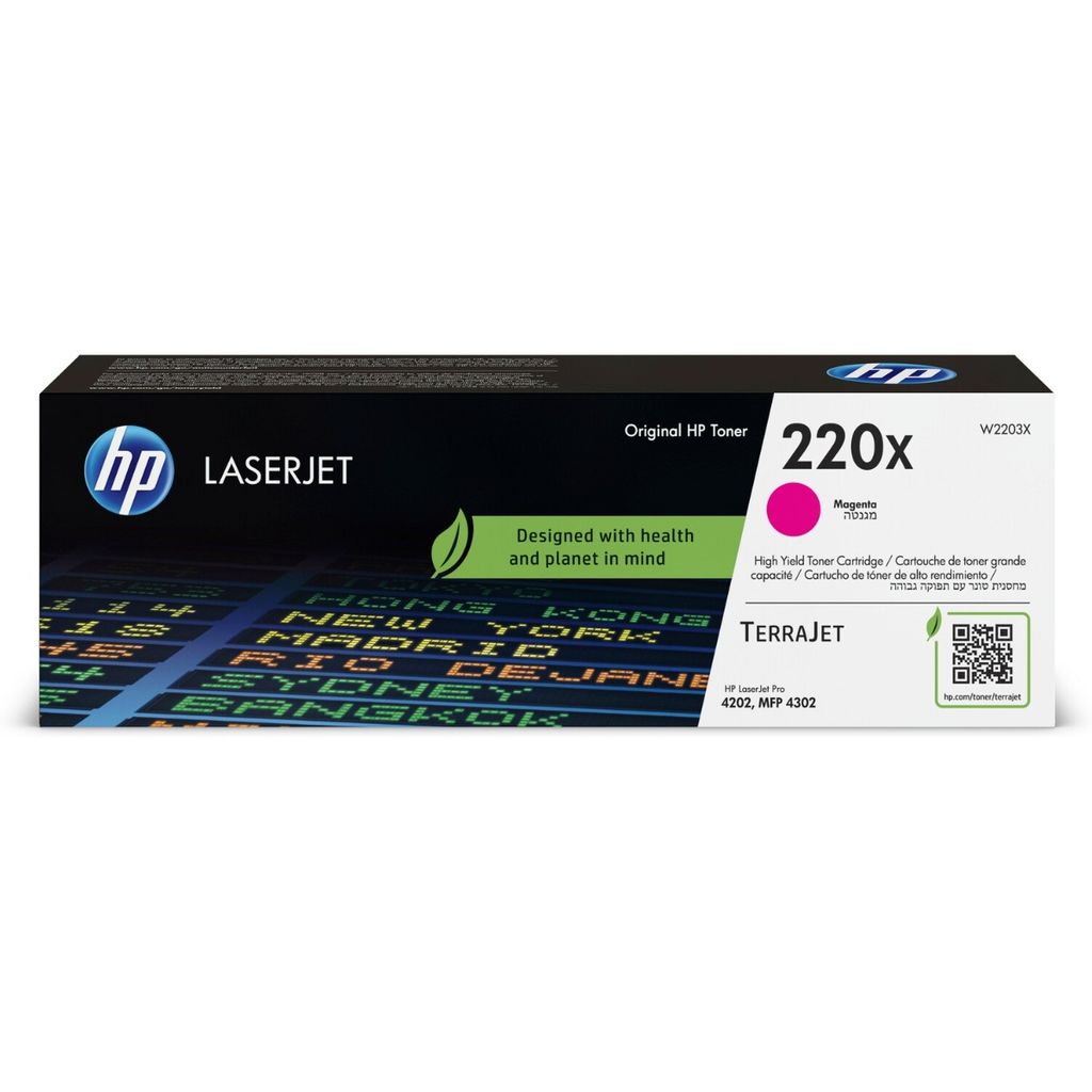 Original HP 220X Magenta High Capacity Toner Cartridge W2203X