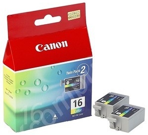 Canon Original BCI-16 Colour Ink Cartridge Pack Of 2
